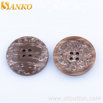 Resin wholesale 4-hole coconut shell buttons for sale
